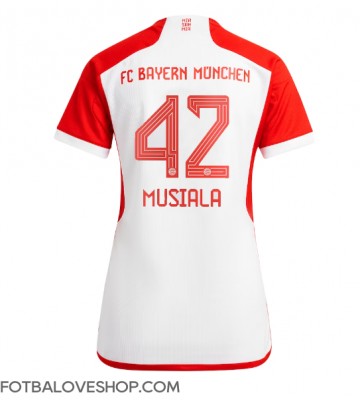 Bayern Munich Jamal Musiala #42 Dámské Domácí Dres 2023-24 Krátký Rukáv