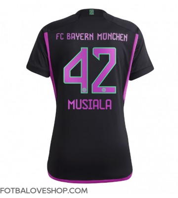 Bayern Munich Jamal Musiala #42 Dámské Venkovní Dres 2023-24 Krátký Rukáv