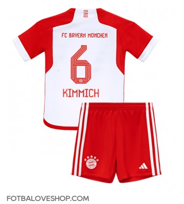 Bayern Munich Joshua Kimmich #6 Dětské Domácí Dres 2023-24 Krátký Rukáv (+ trenýrky)
