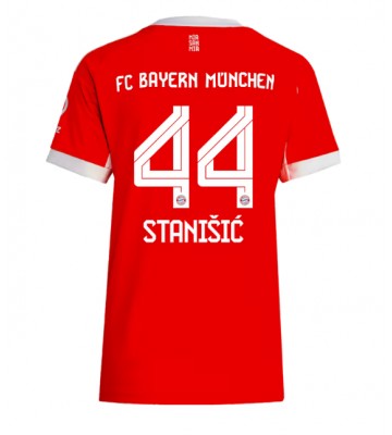Bayern Munich Josip Stanisic #44 Dámské Domácí Dres 2025-26 Krátký Rukáv Bayern Munich Josip Stanisic #44 Dámské Domácí Dres 2025-26 Krátký Rukáv