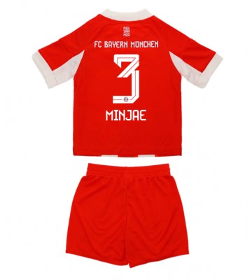 Bayern Munich Kim Min-jae #3 Dětské Domácí Dres 2025-26 Krátký Rukáv (+ trenýrky)