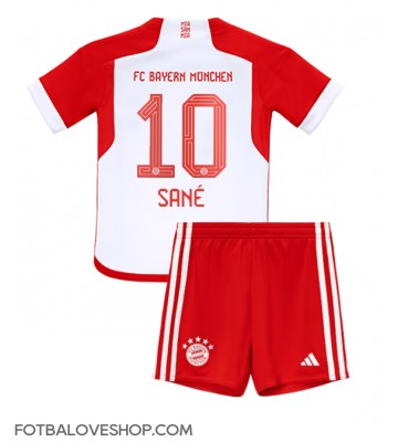 Bayern Munich Leroy Sane #10 Dětské Domácí Dres 2023-24 Krátký Rukáv (+ trenýrky)