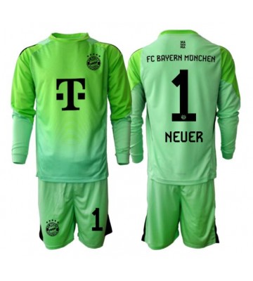 Bayern Munich Manuel Neuer #1 Brankářské Dětské Domácí Dres 2025-26 Dlouhý Rukáv (+ trenýrky)
