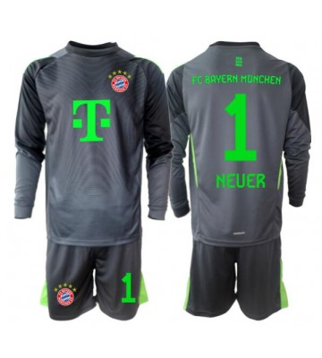 Bayern Munich Manuel Neuer #1 Brankářské Dětské Venkovní Dres 2025-26 Dlouhý Rukáv (+ trenýrky)