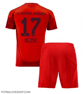 Bayern Munich Michael Olise #17 Dětské Domácí Dres 2024-25 Krátký Rukáv (+ trenýrky)