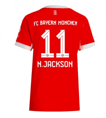 Bayern Munich Nicolas Jackson #11 Dámské Domácí Dres 2025-26 Krátký Rukáv Bayern Munich Nicolas Jackson #11 Dámské Domácí Dres 2025-26 Krátký Rukáv
