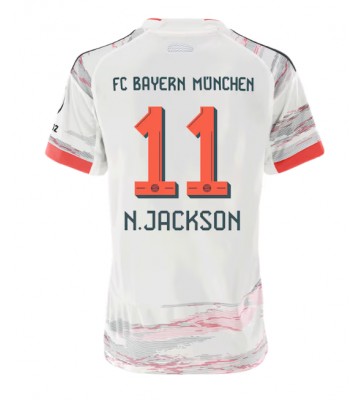 Bayern Munich Nicolas Jackson #11 Dámské Venkovní Dres 2025-26 Krátký Rukáv Bayern Munich Nicolas Jackson #11 Dámské Venkovní Dres 2025-26 Krátký Rukáv