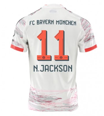 Bayern Munich Nicolas Jackson #11 Venkovní Dres 2025-26 Krátký Rukáv Bayern Munich Nicolas Jackson #11 Venkovní Dres 2025-26 Krátký Rukáv