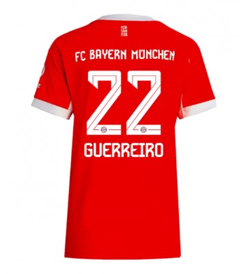 Bayern Munich Raphael Guerreiro #22 Dámské Domácí Dres 2025-26 Krátký Rukáv Bayern Munich Raphael Guerreiro #22 Dámské Domácí Dres 2025-26 Krátký Rukáv