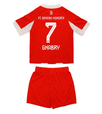 Bayern Munich Serge Gnabry #7 Dětské Domácí Dres 2025-26 Krátký Rukáv (+ trenýrky)