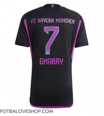 Bayern Munich Serge Gnabry #7 Venkovní Dres 2023-24 Krátký Rukáv