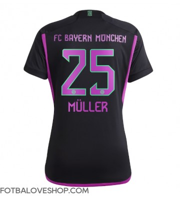 Bayern Munich Thomas Muller #25 Dámské Venkovní Dres 2023-24 Krátký Rukáv