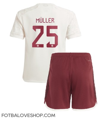 Bayern Munich Thomas Muller #25 Dětské Alternativní Dres 2023-24 Krátký Rukáv (+ trenýrky)