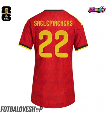 Belgie Alexis Saelemaekers #22 Dámské Domácí Dres MS 2026 Krátký Rukáv
