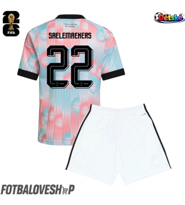 Belgie Alexis Saelemaekers #22 Dětské Venkovní Dres MS 2026 Krátký Rukáv (+ trenýrky)