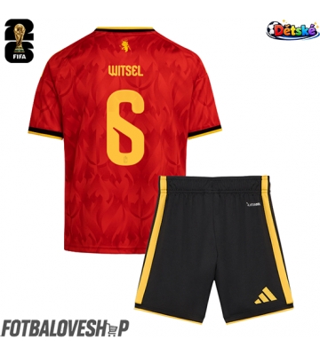 Belgie Axel Witsel #6 Dětské Domácí Dres MS 2026 Krátký Rukáv (+ trenýrky)