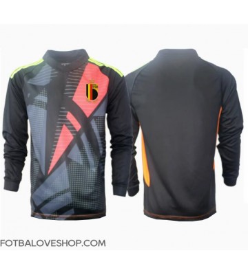 Belgie Brankářské Domácí Dres ME 2024 Dlouhý Rukáv