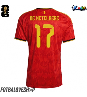Belgie Charles De Ketelaere #17 Domácí Dres MS 2026 Krátký Rukáv