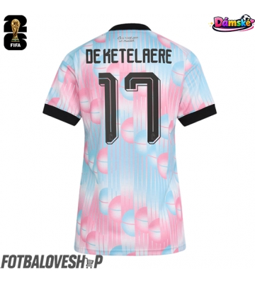 Belgie Charles De Ketelaere #17 Dámské Venkovní Dres MS 2026 Krátký Rukáv