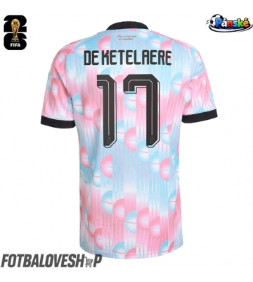 Belgie Charles De Ketelaere #17 Venkovní Dres MS 2026 Krátký Rukáv