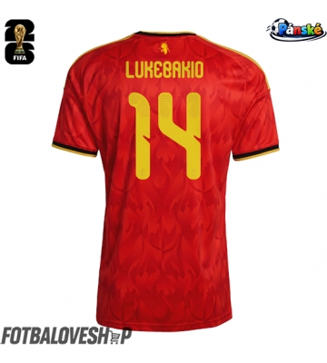 Belgie Dodi Lukebakio #14 Domácí Dres MS 2026 Krátký Rukáv