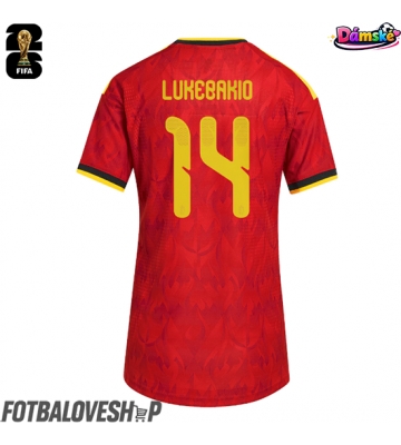 Belgie Dodi Lukebakio #14 Dámské Domácí Dres MS 2026 Krátký Rukáv