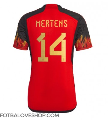 Belgie Dries Mertens #14 Domácí Dres MS 2022 Krátký Rukáv