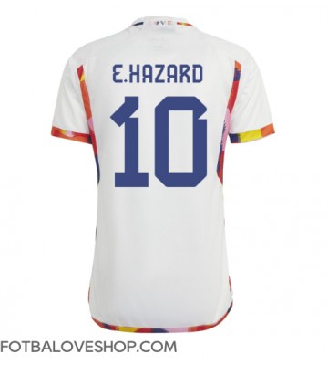 Belgie Eden Hazard #10 Venkovní Dres MS 2022 Krátký Rukáv