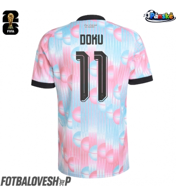 Belgie Jeremy Doku #11 Venkovní Dres MS 2026 Krátký Rukáv