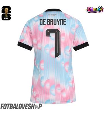 Belgie Kevin De Bruyne #7 Dámské Venkovní Dres MS 2026 Krátký Rukáv