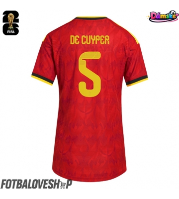 Belgie Maxim De Cuyper #5 Dámské Domácí Dres MS 2026 Krátký Rukáv
