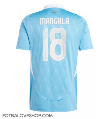 Belgie Orel Mangala #18 Venkovní Dres ME 2024 Krátký Rukáv