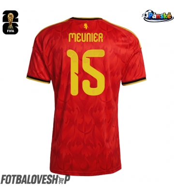 Belgie Thomas Meunier #15 Domácí Dres MS 2026 Krátký Rukáv