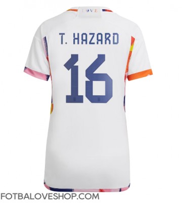 Belgie Thorgan Hazard #16 Dámské Venkovní Dres MS 2022 Krátký Rukáv
