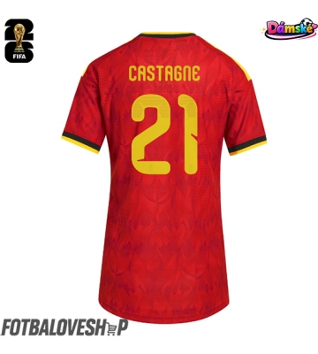 Belgie Timothy Castagne #21 Dámské Domácí Dres MS 2026 Krátký Rukáv