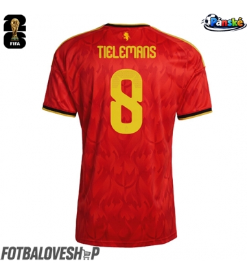 Belgie Youri Tielemans #8 Domácí Dres MS 2026 Krátký Rukáv