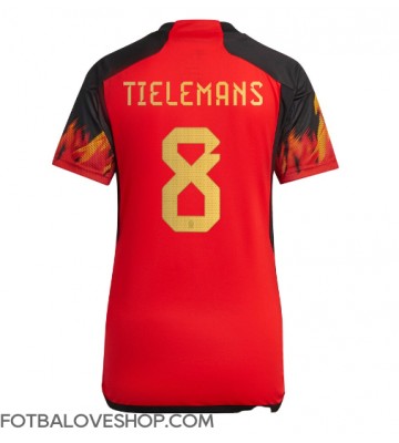 Belgie Youri Tielemans #8 Dámské Domácí Dres MS 2022 Krátký Rukáv