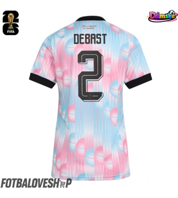 Belgie Zeno Debast #2 Dámské Venkovní Dres MS 2026 Krátký Rukáv