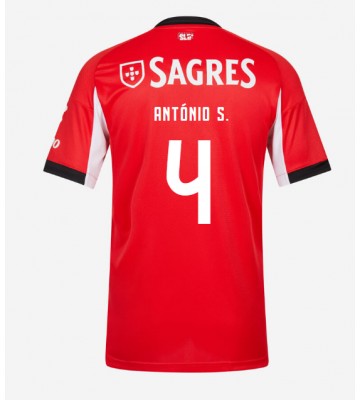 Benfica Antonio Silva #4 Domácí Dres 2025-26 Krátký Rukáv