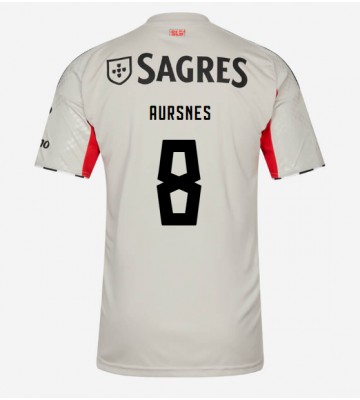 Benfica Fredrik Aursnes #8 Venkovní Dres 2025-26 Krátký Rukáv