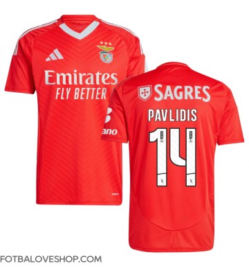 Benfica Vangelis Pavlidis #14 Domácí Dres 2024-25 Krátký Rukáv
