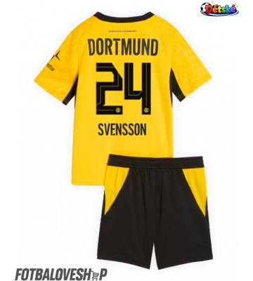 Borussia Dortmund Daniel Svensson #24 Dětské Domácí Dres 2026-27 Krátký Rukáv (+ trenýrky)