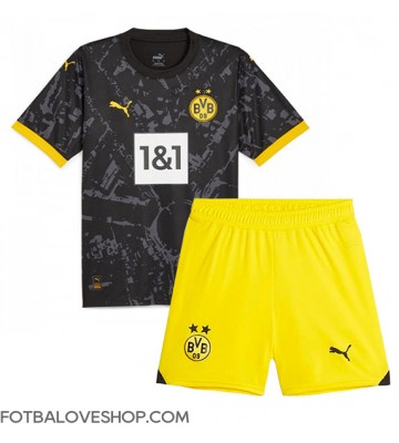 Borussia Dortmund Dětské Venkovní Dres 2023-24 Krátký Rukáv (+ trenýrky)