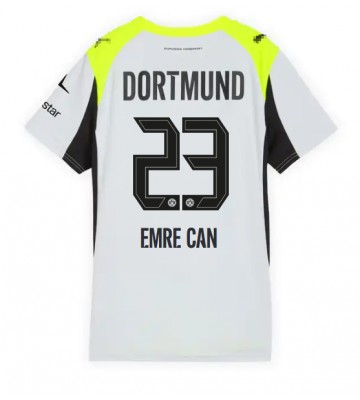 Borussia Dortmund Emre Can #23 Dámské Venkovní Dres 2025-26 Krátký Rukáv Borussia Dortmund Emre Can #23 Dámské Venkovní Dres 2025-26 Krátký Rukáv