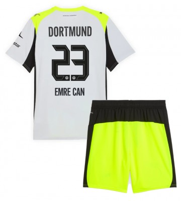 Borussia Dortmund Emre Can #23 Dětské Venkovní Dres 2025-26 Krátký Rukáv (+ trenýrky)