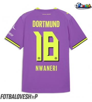 Borussia Dortmund Ethan Nwaneri #18 Alternativní Dres 2026-27 Krátký Rukáv