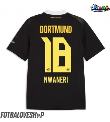 Borussia Dortmund Ethan Nwaneri #18 Venkovní Dres 2026-27 Krátký Rukáv