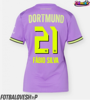 Borussia Dortmund Fabio Silva #21 Dámské Alternativní Dres 2026-27 Krátký Rukáv