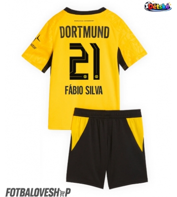 Borussia Dortmund Fabio Silva #21 Dětské Domácí Dres 2026-27 Krátký Rukáv (+ trenýrky)