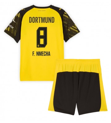 Borussia Dortmund Felix Nmecha #8 Dětské Domácí Dres 2025-26 Krátký Rukáv (+ trenýrky)